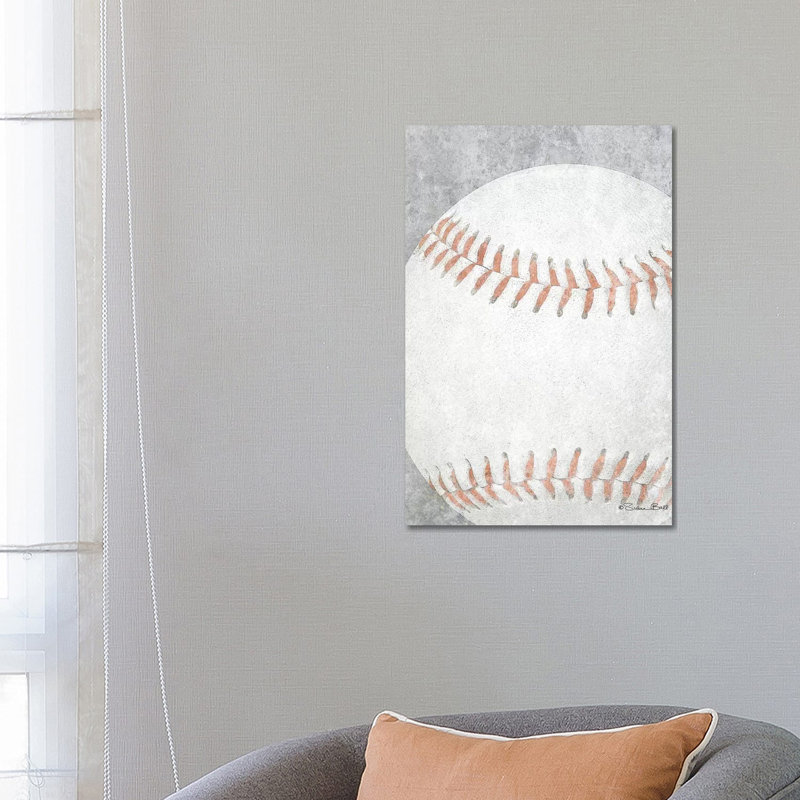 Sports Ball - Baseball by Susan Ball - Wrapped Canvas Painting, 66.04 cm H x 45.72 cm W x 3.175 cm D