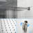 Wall Mounted Shower With 12 Inch Dual Heads - Square, Square Head Mounted, Finish-115806961