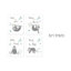 Aqua and Grey Sloth Collection Sloth Fitted Crib Sheet