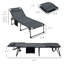 Chaise longue pliante 2 pièces Outsunny avec dossier inclinable à 5 niveaux-1338441414