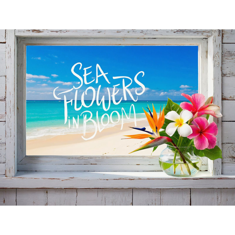 Fleurs de mer en fleurs - vue de fenêtre