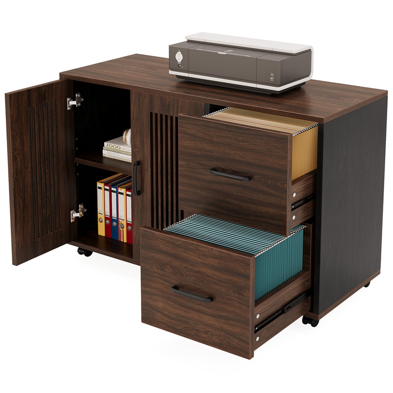 Anijae 39'' Filing Cabinet with Mobile Wheel Casters