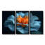 Ensemble de décorations murales délicates orange et bleu-490131731-490131740