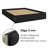 Ashton Collection Bedroom - Platform Bed with Headboard and Nightstand (1) – Easy Assembly, No Box Spring Required-311977697