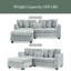 Canapé-lit modulaire rembourré Corduroy-278771801