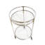 Blake Stainless Steel and Glass Bar Cart