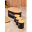 Ensemble de boîte de rangement en métal durable (4 pièces), noir, boîte à pain: 11,8 x 7,5 x 5,9 po | 3 petites boîtes: 3,9 x 4,3 x 4,0 po chacune | Couvercles en bois élégants, parfaits pour l'organisation de la cuisine, qui ne vont pas au lave-vaisselle ni au micro-ondes-1433251330