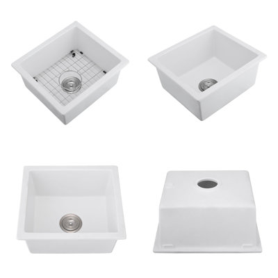Undermount Bar Sink With Grid And Strainer