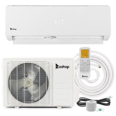 Mini climatiseur à deux blocs sans conduit 9 000 BTU avec chauffage et télécommande