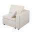 Ensemble de canapé modulaire modulaire, fauteuil faisant face à droite, chenille, beige-522441817