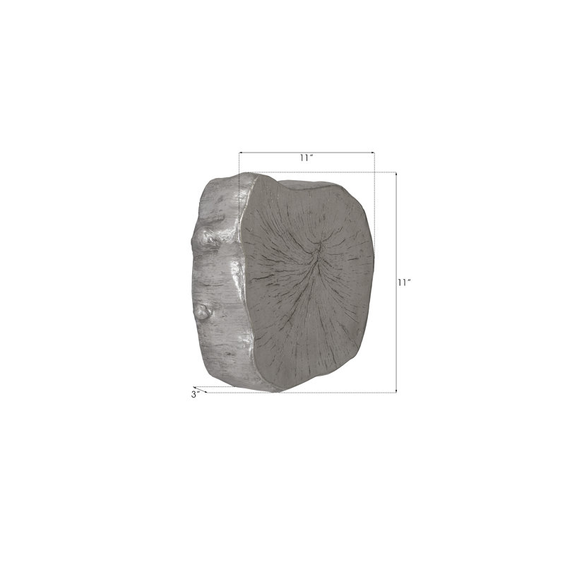 Log Wall Tile, Silver Leaf