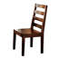 2 chaises de salle à manger en chêne tabac