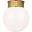 Cavill Flush Mount with White Glass-510691553-510691565