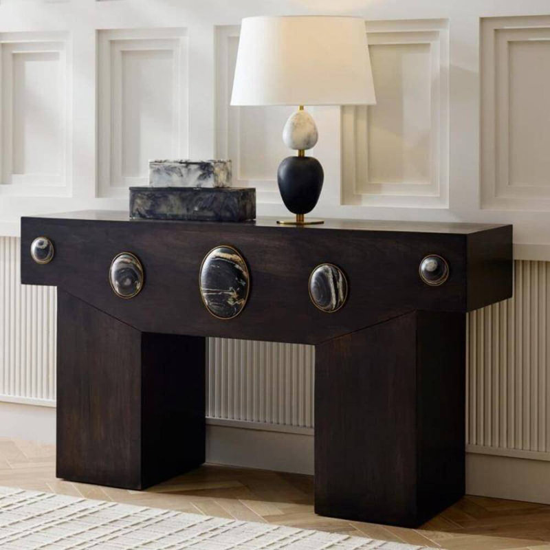 Cairo 62'' W Solid Wood Console Table