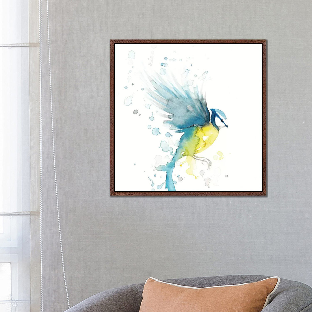 Blaumeisenvogel II von The Cosmic Whale - Gallery-Wrapped Canvas Giclée on Canvas