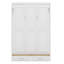 Lit escamotable double avec 2 tiroirs, armoire murale compacte avec rangement