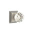 Passage Old Town Clear Crystal Knob with Wilshire Rose
