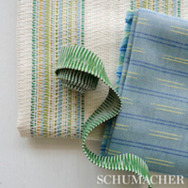 Bendita Stripe Indoor/Outdoor Fabric, Green