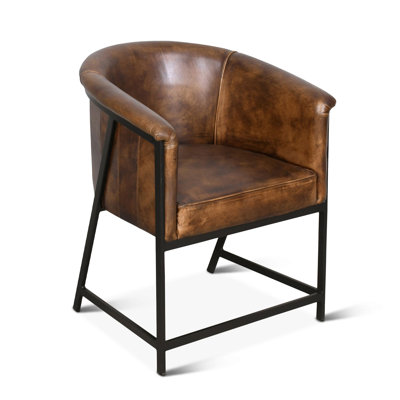 Brisben Leather Arm Chair
