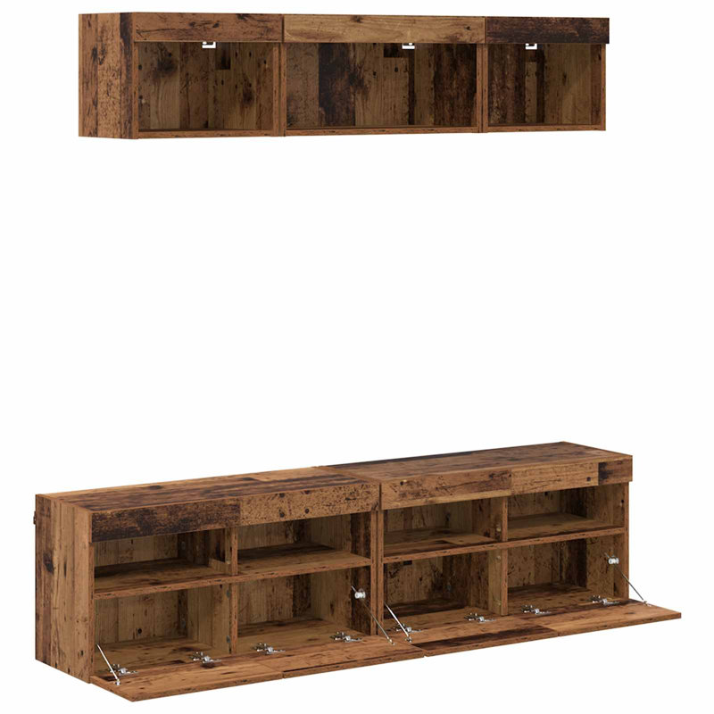 TV Stand for TVs up to 70", Old Wood