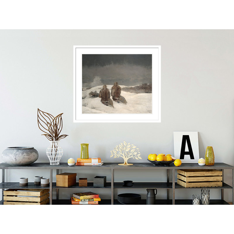 «Under Zero» par Winslow Homer - Impression giclée sur cadre, H 17,75 po x l 19,85 po