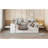White Daybed With 3 Drawers And Extra Storage - Crafted From Pine Wood For A Bedroom Full Size Desk Pinewood Stylish Look-958631199-958631196