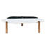 Bureau d'appoint en faux marbre avec support doré, pour bureau blanc, et pratique