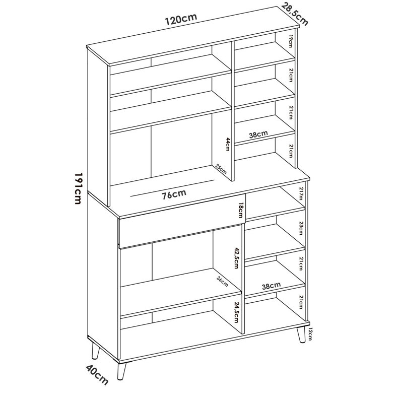 Abbotsen 119.5cm Sideboard