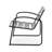 Backyard & Patio : Chair In Matte Black Iron, 24.56 In. Depth, 13.3 Lb Iron Chair, Adding Charm To Patio, 25.45"H X 24.56"D,