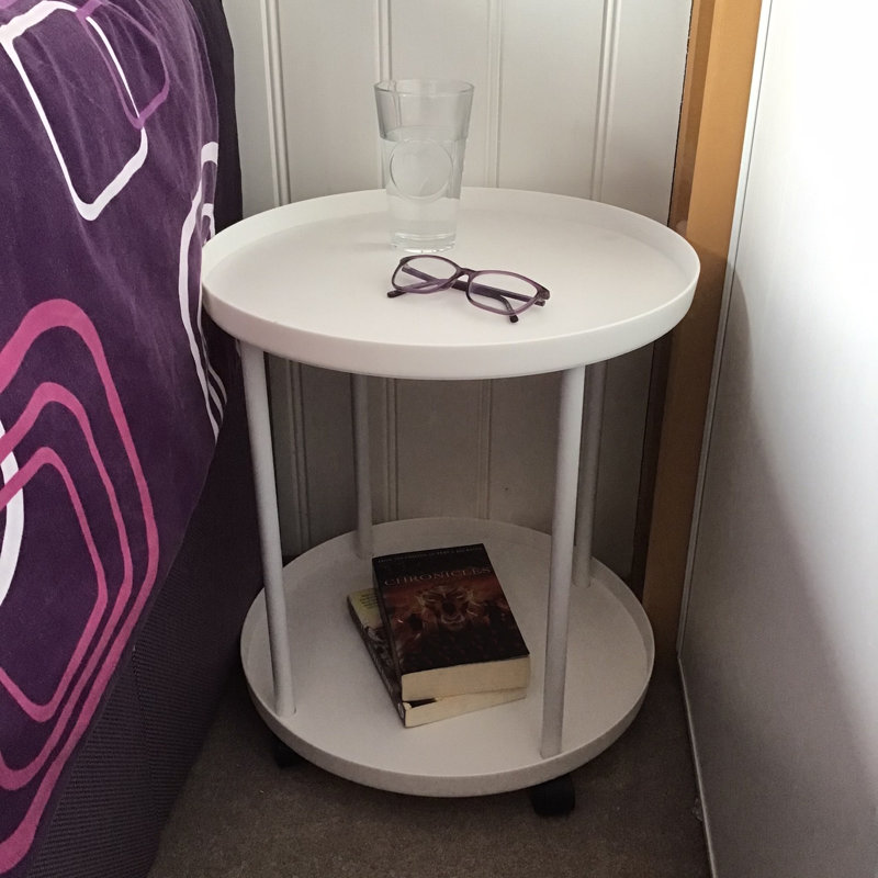 Leila Tray Top Wheel End Table