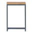 Table d'appoint moyenne - bois attrayant de style sapin naturel et fer industriel