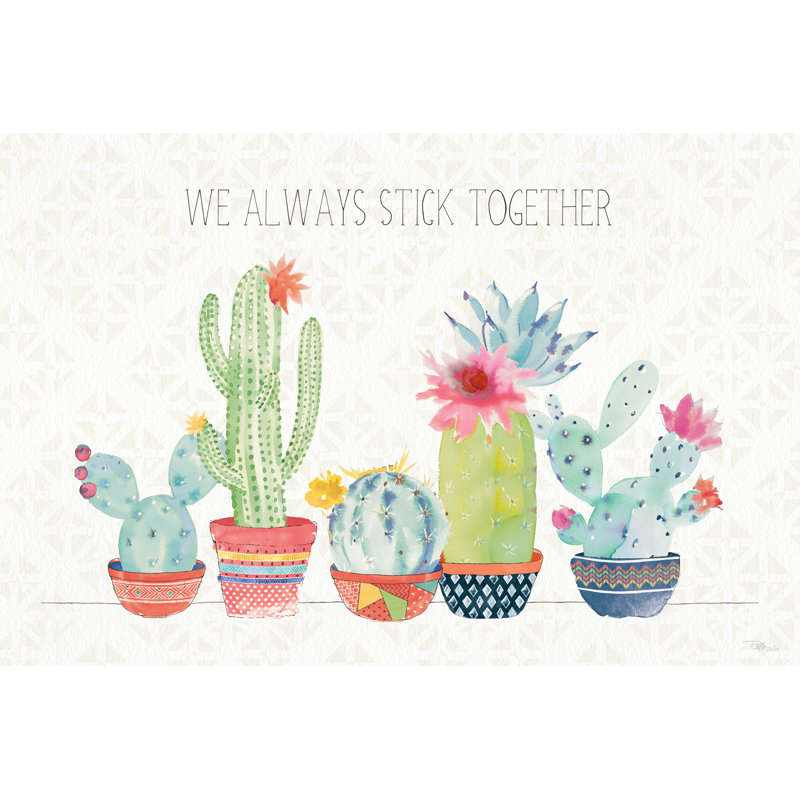 Sweet Succulents I - Wrapped Canvas Painting, 30cm H x 46cm W x 3.8cm D