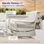 Chaise pivotante avec coussins Vaishnavi