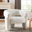 Fauteuil moderne rembourré à larges accents-1253259910
