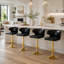 Chaise de bar moderne et rotative réglable, chaise pivotante avec dossier en cuir de polyuréthane-131109588-131109593-131109594