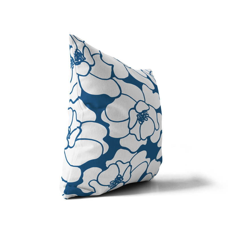 Housse de coussin d'extérieur et insert, Turquoise, 19 po x 19 po, Carré