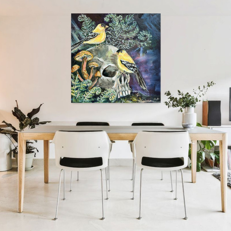 Art contemporain, forêt gothique éthérée, H 36 po x l 36 po