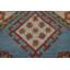 Tapis unique en laine bleu 8 pi One-of-a-Kind New Age
