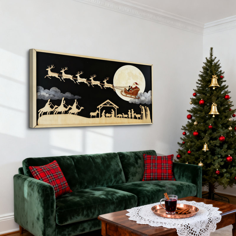 Art sur toile tendue Leshanda,  H 16 po x l 32 po
