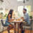 Counter Height Bar Stools Set of 4, 26 inch Leather Barstools Modern Bar Stools with Back, Counter Stool Armless Bar Chairs with Metal Legs, Footrest-73857810