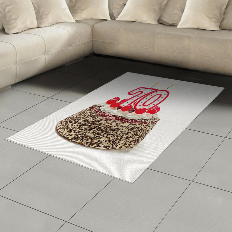 Colorful High Density Long Fiber Poly Threads Decorative Area Rug Carpet, Rectangle 4' x 5'8"