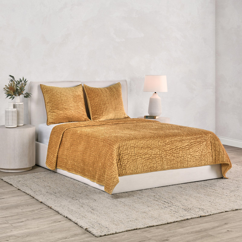 Bari Quilt Set, Stone Blue