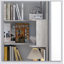 Bibliothèque de coin autoportante en forme de L à 6 niveaux avec panneaux anti-chute et dispositif anti-basculement pour le salon, la chambre à coucher et le bureau personnel-130603101