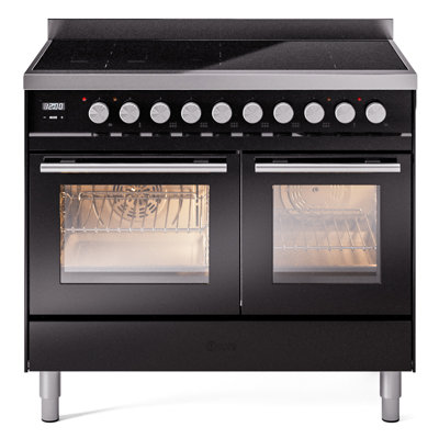 ILVE Professional Plus II Series 40 inch Induction Range with 6 Induction Elements (Glass Door)