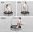 40"Foldable Fitness Trampoline With Adjustable Handle