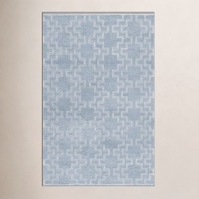 Hand-Woven Geometric Outdoor Rug