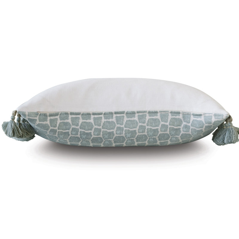 Monogram Linen Lumbar Pillow Cover & Insert