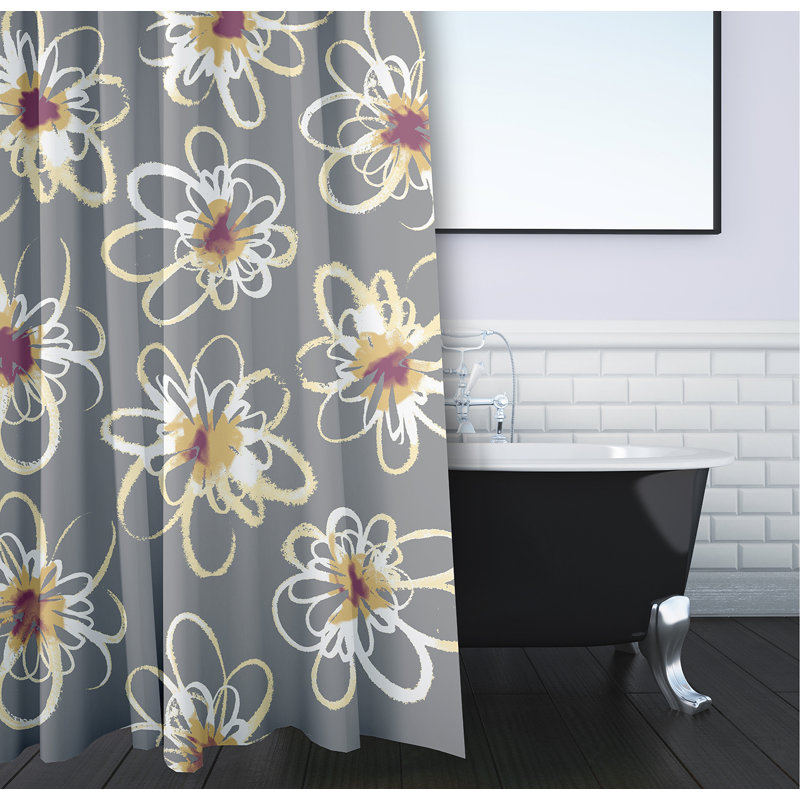 Rideau de douche simple Slezak, Gris