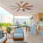 Trosclair 60'' 8- Blade Reversible DC Ceiling Fan with LED Lights and Remote Control