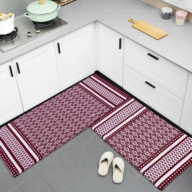 Ensemble de tapis anti-fatigue 2 pièces Jochen, Bourgogne